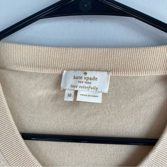 Kate Spade Floral Cluster Jewel Embellished Cardigan Sweater - Picture 2 of 9